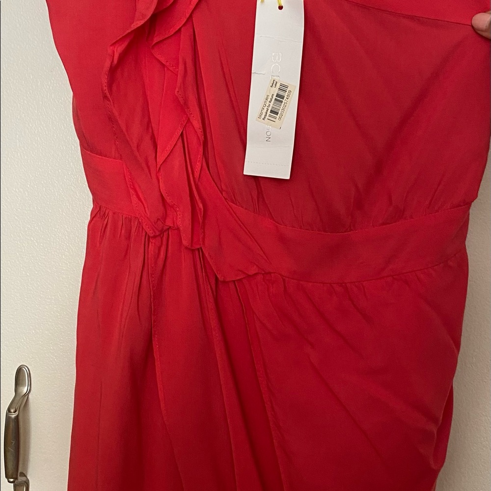 BCBG red off the shoulder short dress